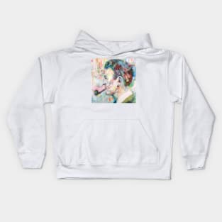 RAYMOND CHANDLER - watercolor portrait .1 Kids Hoodie